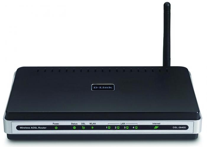 модем-роутер WiFi D-Link DSL-2640U