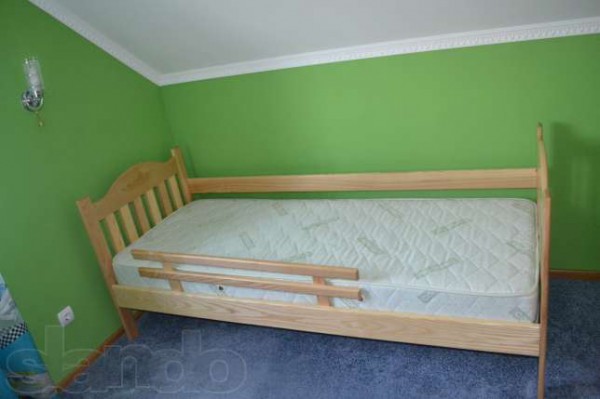 Нове ліжко з натурального дерева! Ясен! + матрац