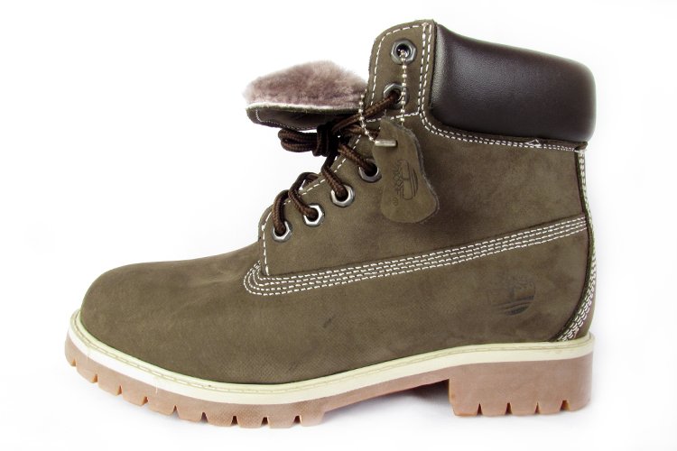 Ботинки Timberland Classic с натуральным мехом brown