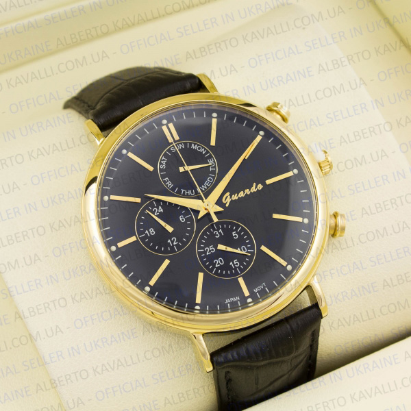 Мужские часы Guardo Gold & Black 1006G-S08654