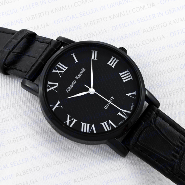 Унисекс часы Alberto Kavalli Black & Black 2100-02876