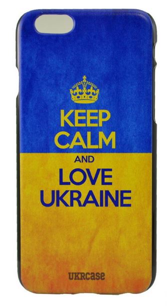 UkrCase iPhone 6 Ukraine Keep Calm and love Ukraine рівний прапор