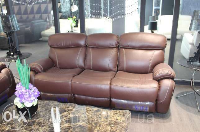 Кожаный диван 3-ка + диван 2-ка + кресло R-81