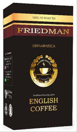 Кофе "Friedman" (Бразилия) молотый 250г. (Арабика-100%)