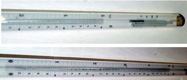 Термометр ТЛ-1 лабораторный метастатический Бекмана, 0+5°С, -20+150°С