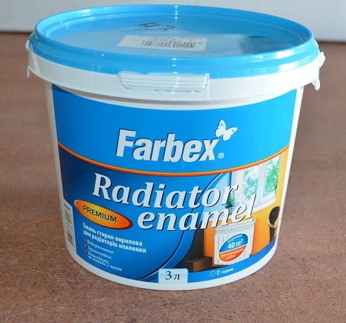 Эмаль для радиаторов Farbex