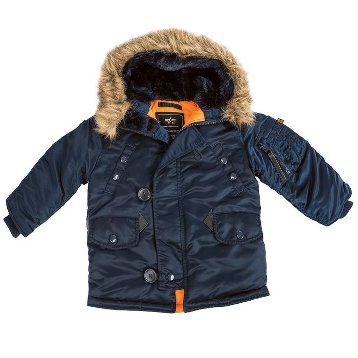 Американские детские куртки N-3B Parka - "Аляска" от Alpha Industries Inc. USA
