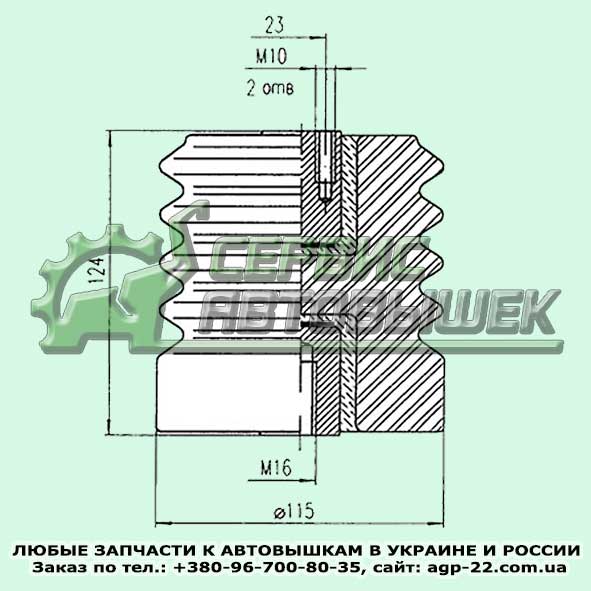 Изолятор корзины автогидроподъемников АП-17, АП-18 и ВС-22.01РГ