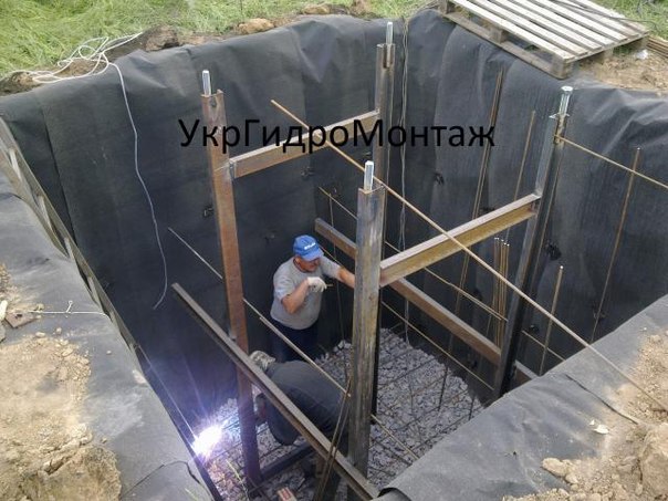 Устройство фундамента под водонапорную башню РВС,РГС
