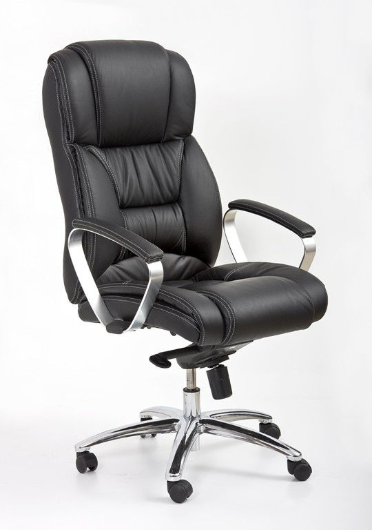 Кресло офисное Foster из натуральной кожы фирмы Halmar