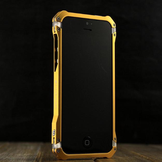 Металлический бампер Element Case Sector 5 Золотой Gold для IPhone 5