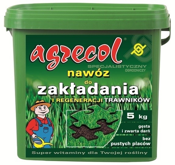 Удобрение Agrecol для газонов укладка и восстановление 5 кг