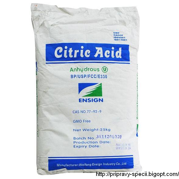 Лимонная кислота Citric Acid 25 кг.