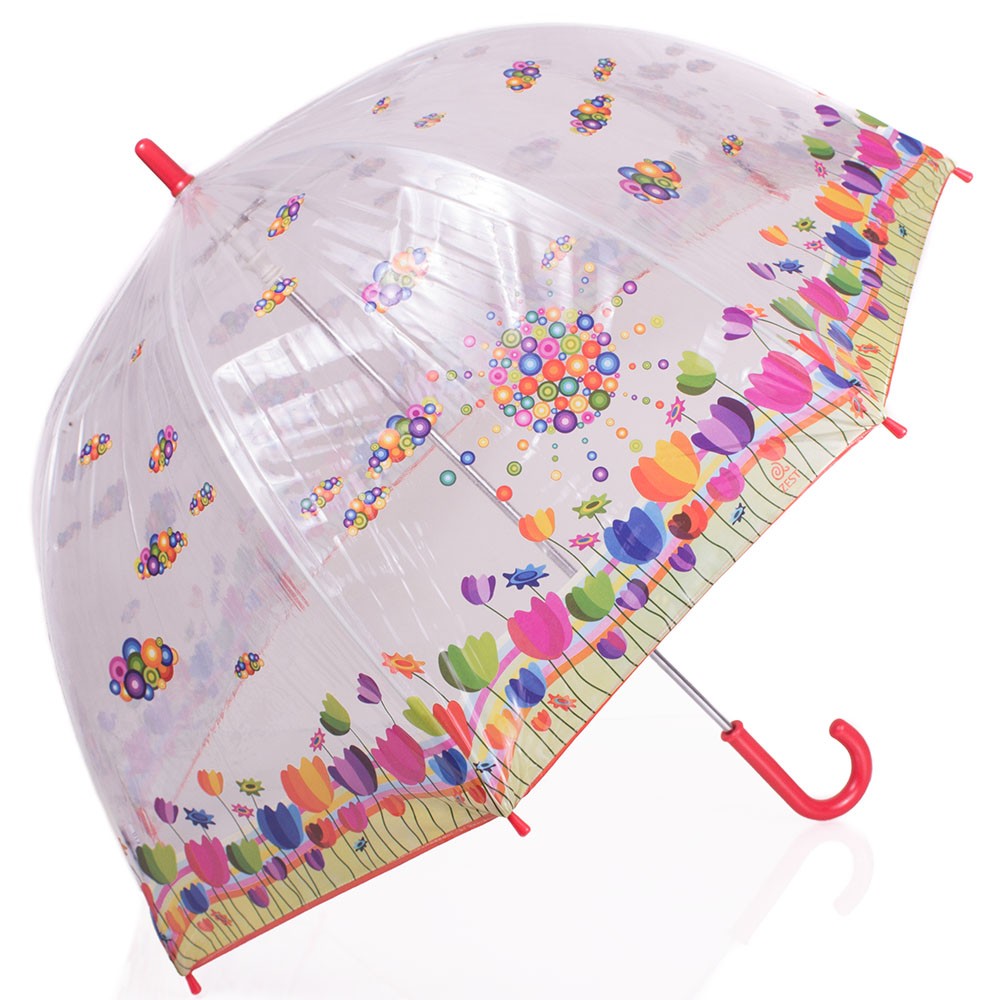 Детский прозрачный зонт-трость Zest
