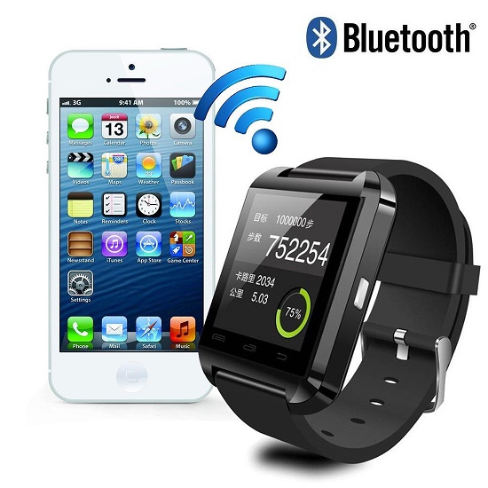 Uwatch U8 умные часы смарт Bluetooth на iOS или Android