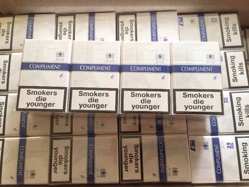 Продам оптом сигарeты «Compliment Demi blue6 XXL». Ящик-480 пачек (60 блоков по 8пачек).