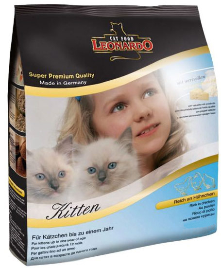 Сухой корм для котят и кошек Leonardo Kitten